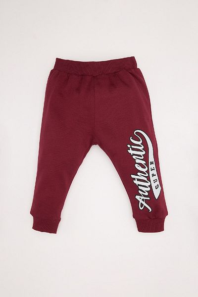 DeFacto Baby Boy 2-Piece Set Hooded Printed Sweatshirt Elastic Waist Sweatpants D7692A524Wn