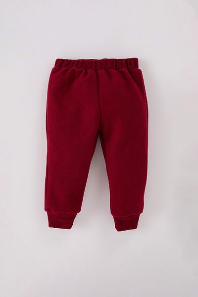 DeFacto 2-Piece Set for Baby Boy - Thessaloniki Fabric, Crew Neck, Printed Sweatshirt and Elastic Sweatpants D742