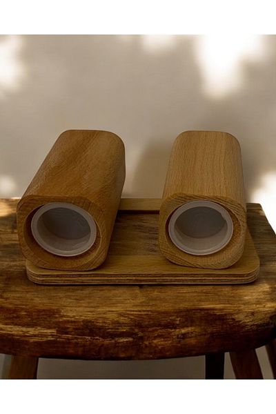 GİTTİGİTTİ Handcrafted Hornbeam Tree Spice Rack