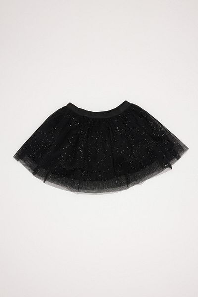 DeFacto Shiny Printed Sweatshirt and Tutu Skirt for Baby Girl - Crew Neck D7255A524Wn