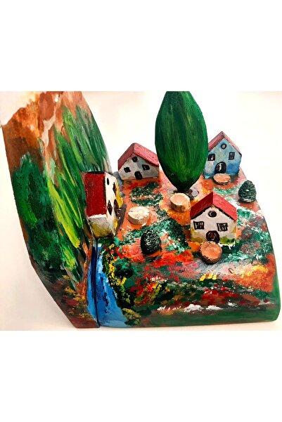 ELSA حامل كتب خشبي بمفهوم القرية