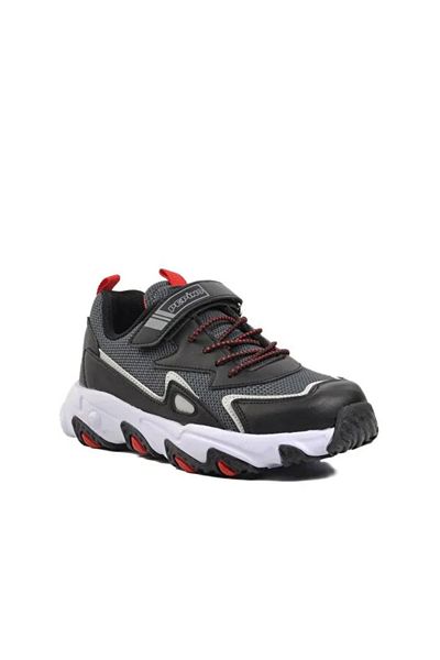 pepino Fy23-1417 Pantofi sport Filet pentru băieți - Negru afumat Roșu