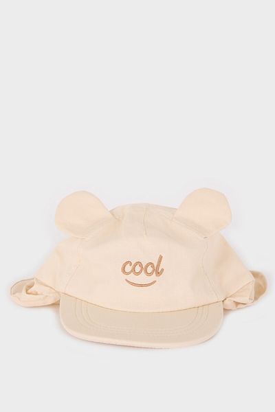 DeFacto Baby Boy Embroidered Neck Protected Cotton Cap Hat C2743A525Sm