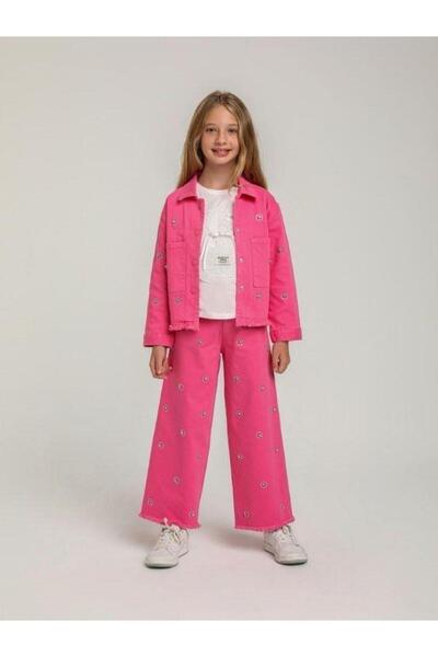 Zekids Κοριτσίστικο μπλουζάκι από βαμβακερό ανάγλυφο αρκουδάκι κεντημένο