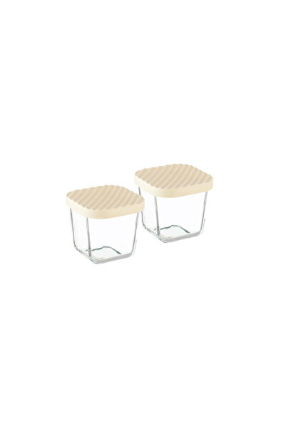 Dania 2-Piece Glass Food Storage Container Set with Microwaveable Plastic Lid