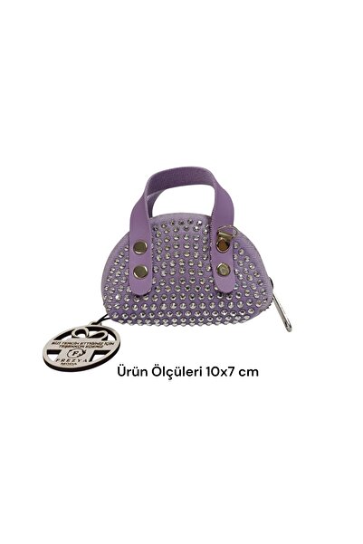 MK butik Mini Taş detaylı Zincir Askılı Şık Çanta Cüzdan