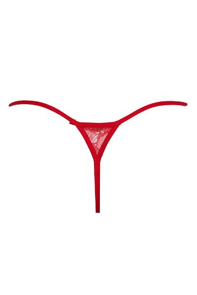 DeFacto Fall in Love Red Lace String Slip Panties B4834Ax24Wn