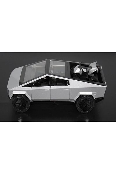 Generic Tesla Cyber truck Pullback Diecast Car 1:24 Scale - 1 Piece(Multicolor)