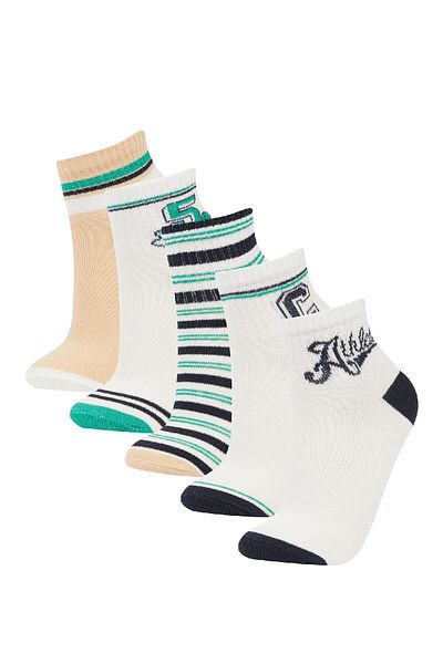 DeFacto Boy's 5-Piece Cotton Socks D8144A8Ns