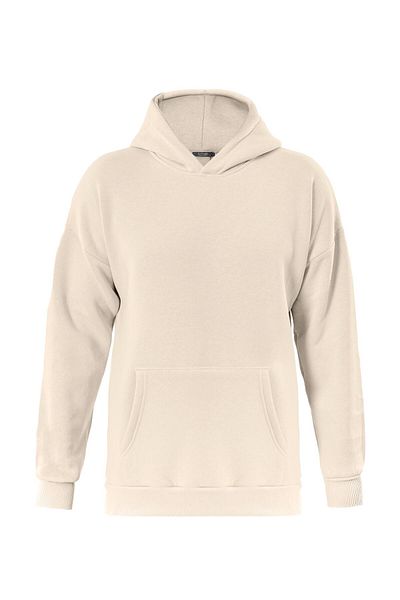 SOFTWAY Φούτερ Unisex Oversize με κουκούλα - Μαλακό Fleece, Μονόχρωμο ΜΠΕΖ