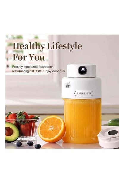Lotus rose Portable Blender with LED Display, Personal Blender for Shakes and Smoothies,USB Rechargeable