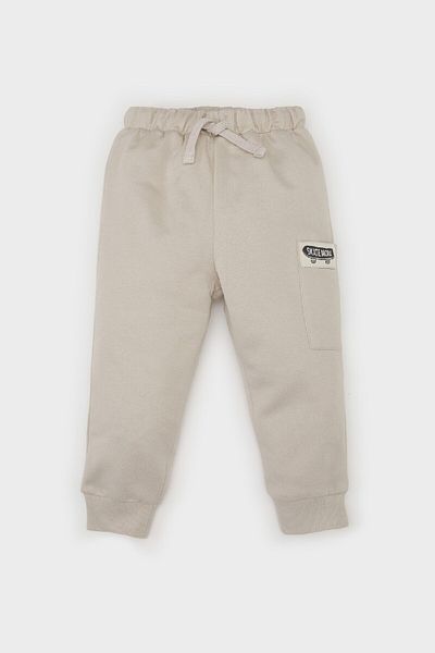 DeFacto Baby Boy Label Printed Sweatpants with Elastic Waist D7635A524Wn