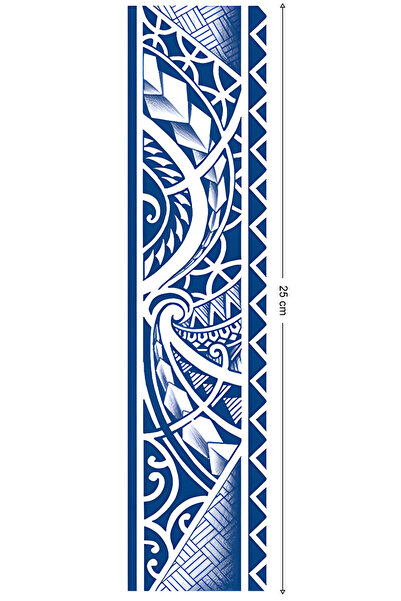 BP Tattoo 1 Ay Kalıcı Şerit Dövme Kol Bacak Bilek Vücut Dövmesi Armband Tattoo
