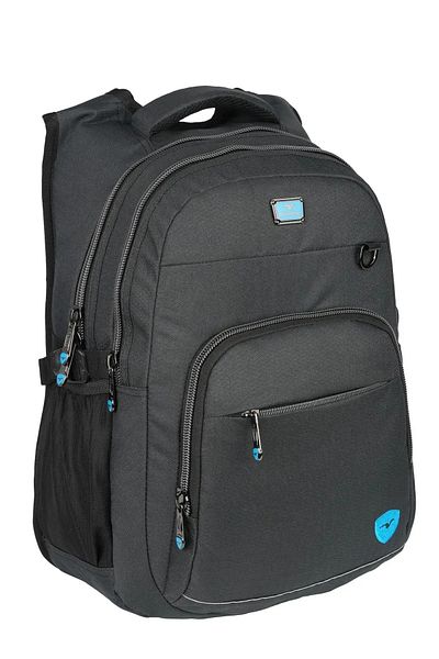 Relaxion Lidyamed 2226 - Black Daily Travel and Sports School Backpack