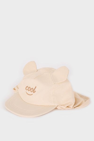 DeFacto Baby Boy Embroidered Neck Protected Cotton Cap Hat C2743A525Sm