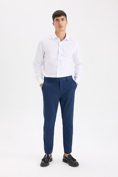 DeFacto Maßgeschneiderte Hose mit geradem Bein und Allround-Stretch C7508AX25SP