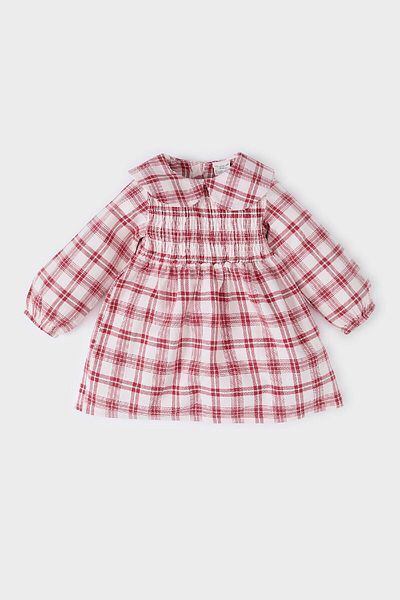 DeFacto Kariertes Langarm-Flanellkleid für Babys D7426a524wn