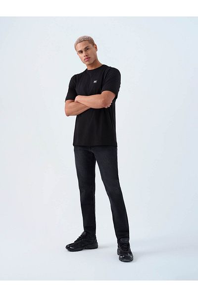 Loft Ανδρικό μπλουζάκι Loose Fit Μαύρο Lf2038597