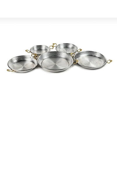 ENASHOP Alüminyum Tırtıklı 5'li Tava 5 adet