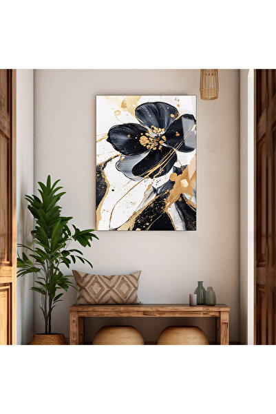 Harika bir ev ΥΠΕΡΑΣΤΗ | ΧΡΥΣΟ-ΜΑΥΡΟ ΑΦΙΝΕΤΟ ΘΕΜΑ ΑΝΘΗ ΠΙΝΑΚΑΣ ΜΕ ΣΤΕΡΕΟ ΠΟΥΛ...