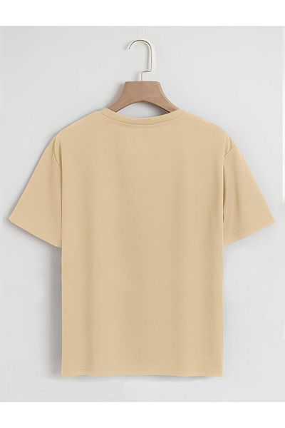 SOFTWAY Unisex Oversize Crew Neck Climbing Panda Basic T-Shirt - ΜΠΕΖ