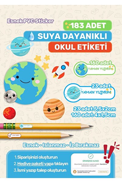 alışveriş kurdu Školska etiketa, etiketa za olovku, etiketa za svesku, prilag...