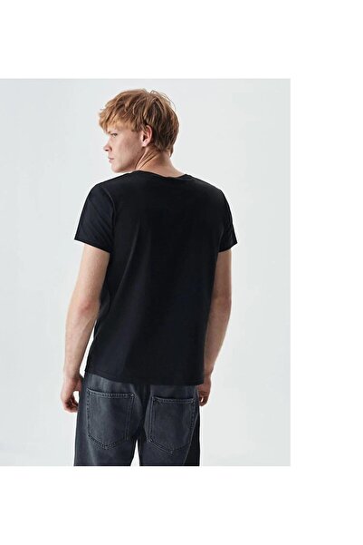 Ltb Ανδρικό μπλουζάκι με κοντό μανίκι με λαιμόκοψη Peyoro Black 1225841826089200