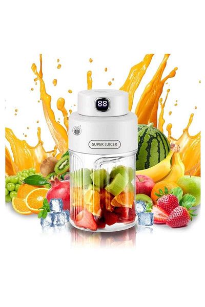 Lotus rose Portable Blender with LED Display, Personal Blender for Shakes and Smoothies,USB Rechargeable