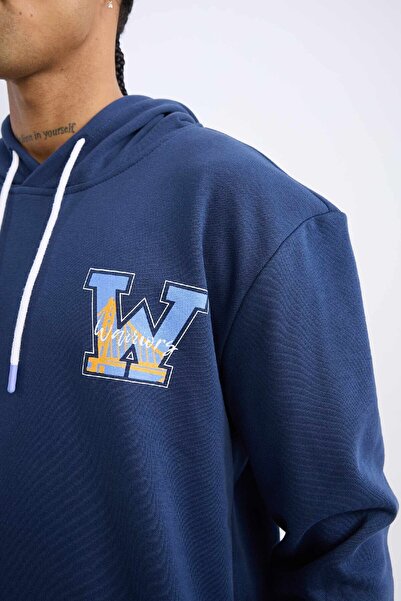 DeFacto Світшот з капюшоном Standard Fit, NBA Golden State Warriors Bold A7216ax24a