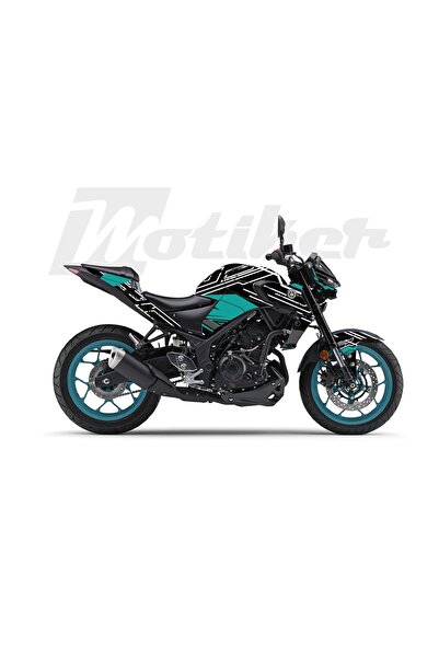 Motiker Yamaha MT-25 K'night Model Parçalı Motosiklet Kaplama Sticker Etiket ...