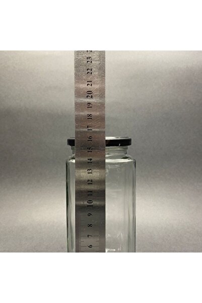 junibeliw 6 Pieces Glass Jars 500Cc Tomato Sauce Square Corner Canning Jar Metal Lid 6X500Cc