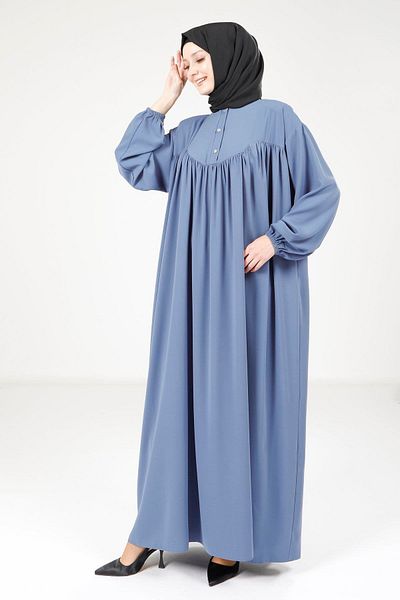 Beyza Casual Indigo Color Φόρεμα 9225