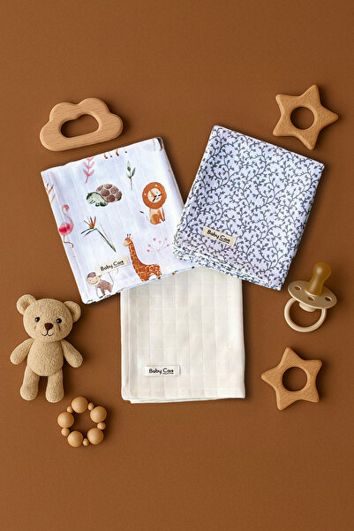 Baby Cais Collection طقم بطانية وبطانية موسلين متعددة الأغراض مكون من 3 قطع 1...