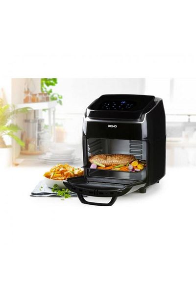Domo DO534FR Friteuză 3 în 1, Cuptor cu aer cald, Uscător de alimente, 1800W, 10 l, 8 programe, afișaj digital