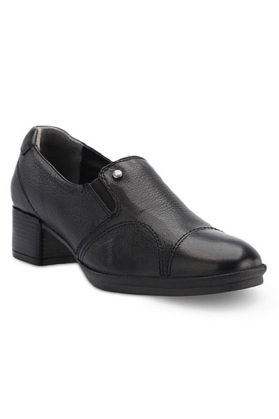 Forelli 57203-G Pantofi cu toc Pıloyd Black pentru femei din piele naturală