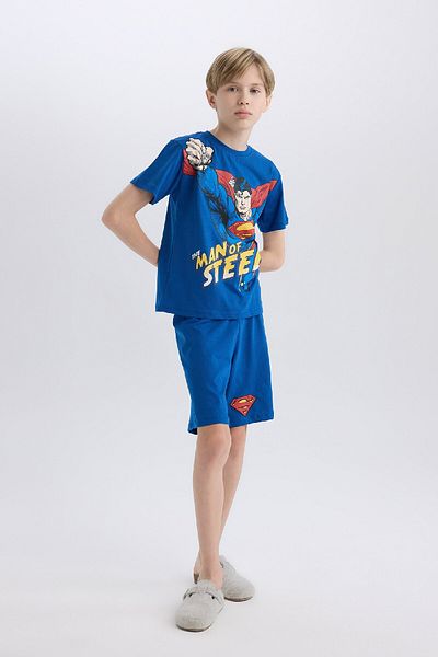 DeFacto 2-teiliges Pyjama-Set „Superman Regular Fit“ für Jungen