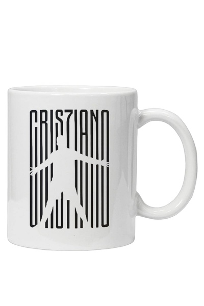 OEM Εξατομικευμένη λευκή κούπα Ronaldo 1, INOVATIX®. 330ml