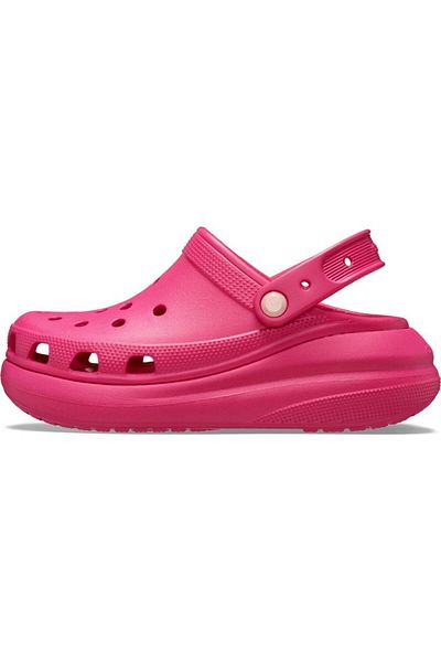 Crocs شبشب نسائي وردي اللون من Crush Clog 207521-6zq