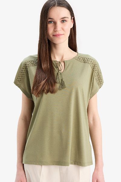 DeFacto Crew Neck Short Sleeve T-Shirt C1874Ax25Sp