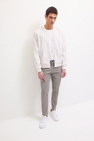 DeFacto Παντελόνι Slim Fit Gabardine Chino Canvas B2089ax25sp