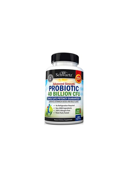 BioSchwartz Daily Probiotic Supplement with 40 Billion CFU with Astragalus and Lactobacillus Acidophilus 60 Caps