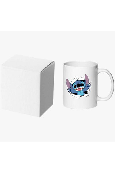 OEM Cana albă personalizată Stich, INOVATIX®. 330 ml