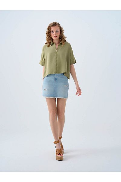 Loft Slim Fit Jeans Light Blue Women's Skirt Lf2039939