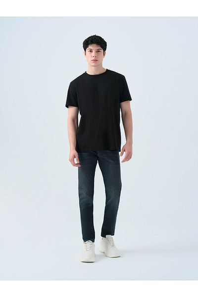 Loft Ανδρικό μπλουζάκι Regular Fit Μαύρο Lf2034994