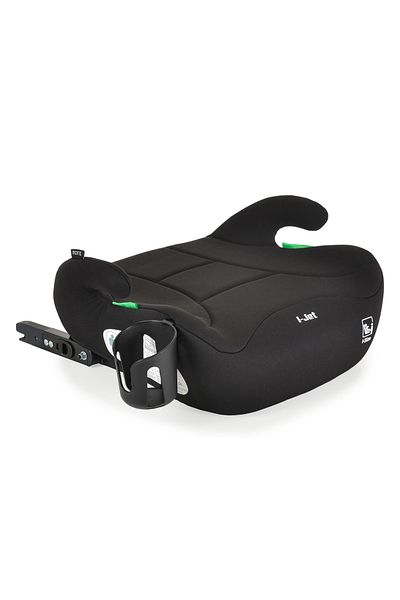 OEM Inaltator Auto cu Isofix si Suport Pahar Moni I-Jet Negru, 125-150cm, Tapiterie detasabila