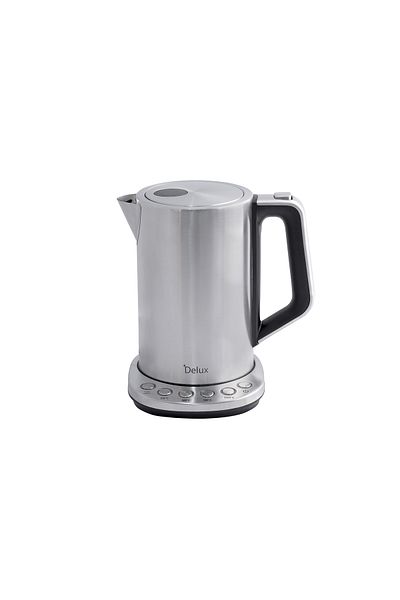 Generic Fierbător electric cu control al temperaturii Delux, capacitate 1,7 L, din oțel inoxidabil