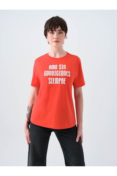 Loft Tricou roșu pentru femei Regular Fit Lf2039129