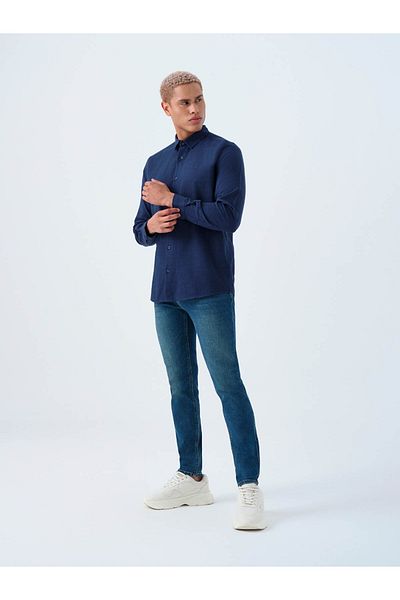 Loft Regular Fit Navy Blue Men's Shirt Lf2038874