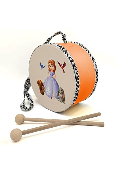 Souvenest Princess Sofia Printed Leather Toy Children's Drum Orange (2-5 Year...