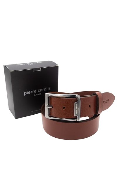 Pierre Cardin Tan Leather Men's Belt Pc-3100T1K